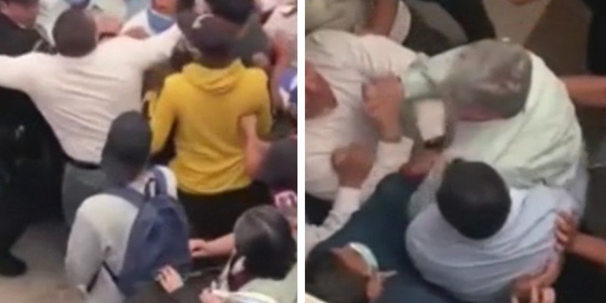 Comerciantes agreden a ‘zapes’ a Cuauhtémoc Masón Orta, alcalde de Cuautitlán