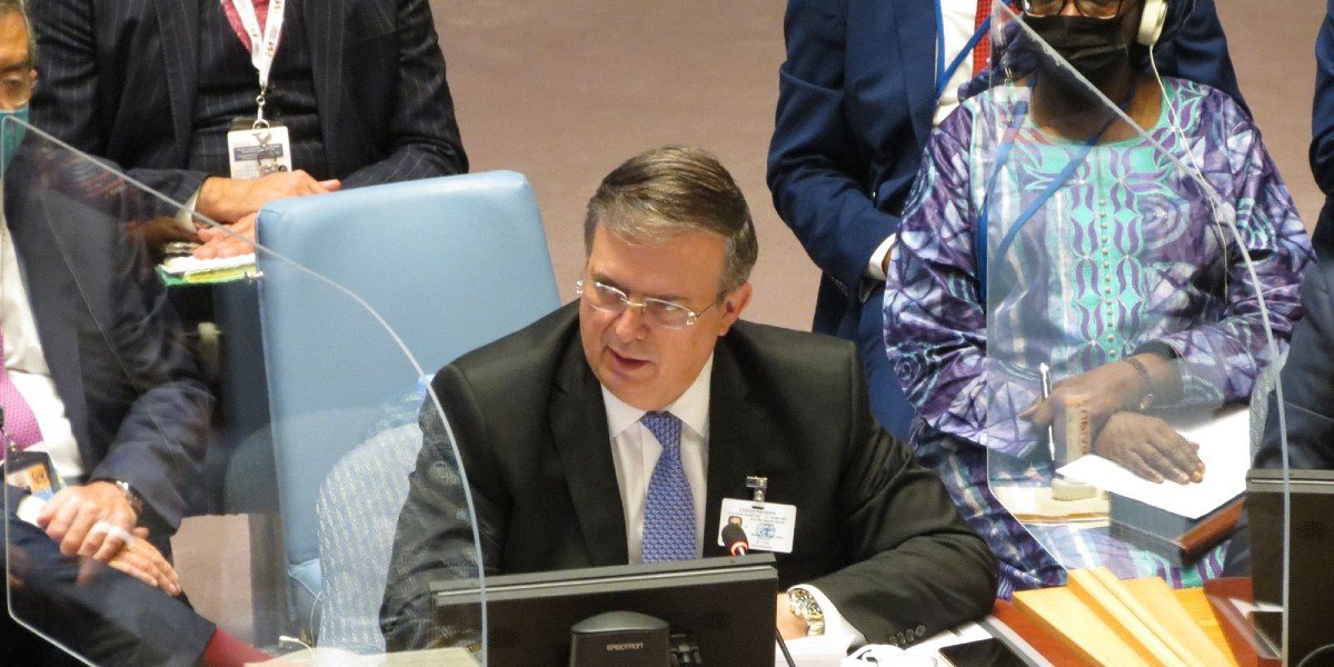 Ebrard pide ante Consejo de Seguridad de la ONU no evadir problema del cambio climático