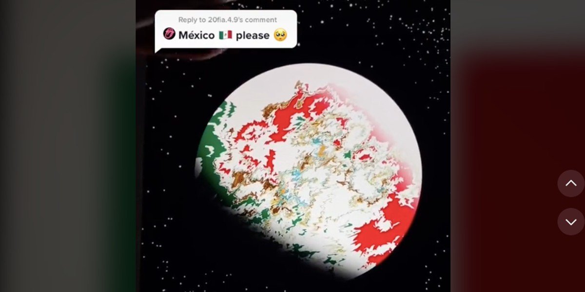 Usuario de TikTok transforma banderas del mundo en planetas