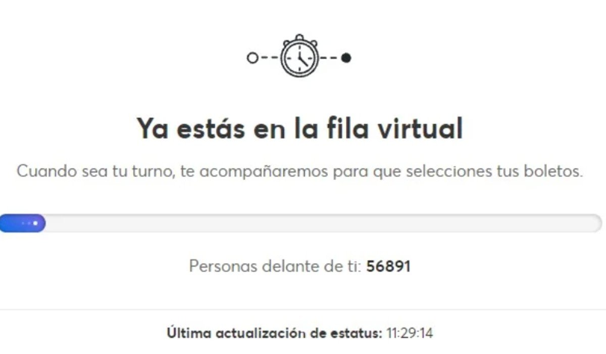 Fila virtual de Ticketmaster desata criticas en redes sociales