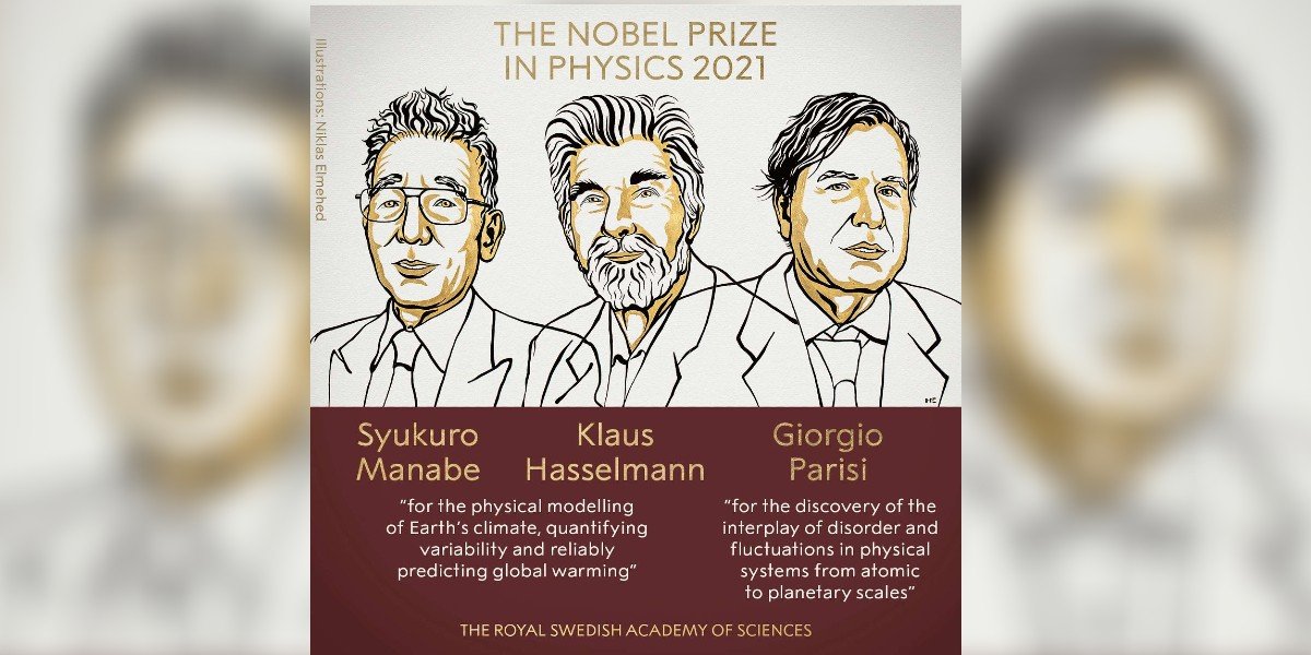 Ellos los ganadores del Premio Nobel de Física 2021
