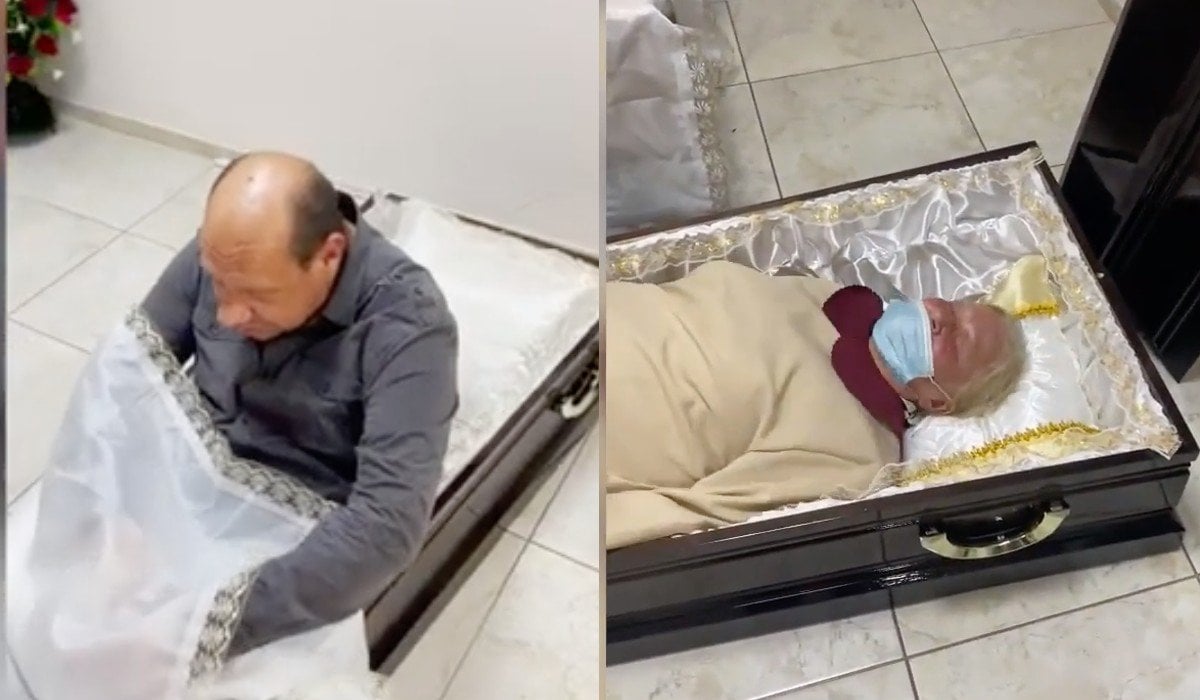 Así es la terapia con ataúdes que causó polémica en redes