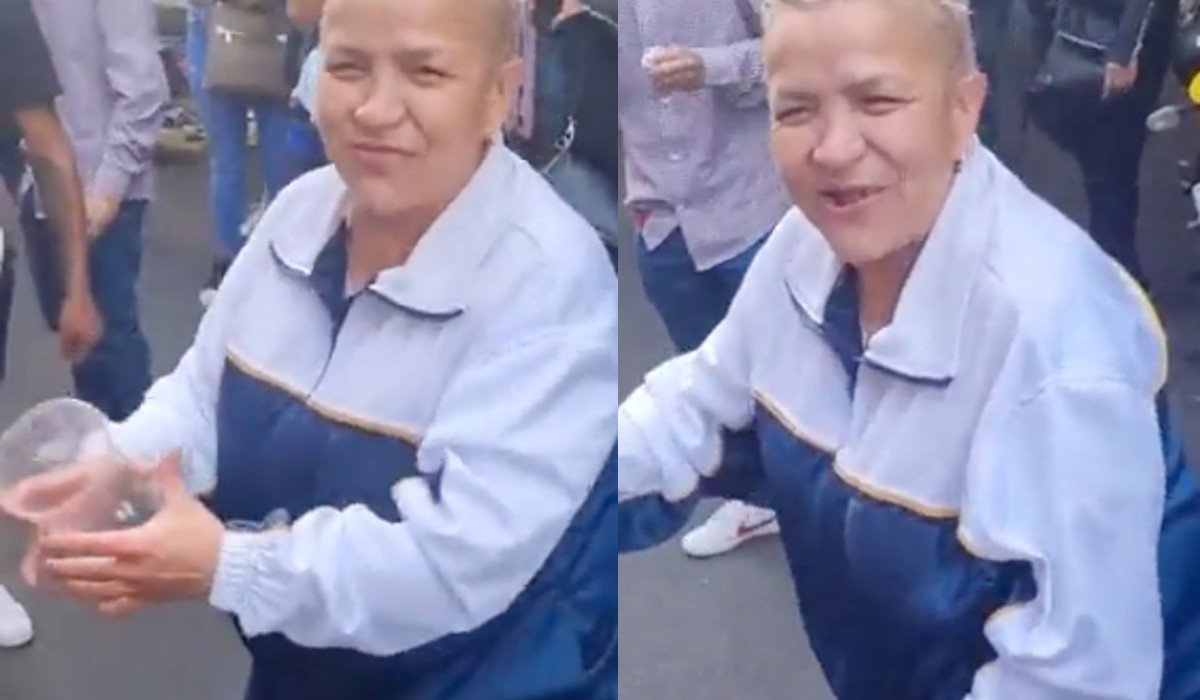Viralizan abuelita que perrea y bebé cerveza en 'chelerías' de Tepito