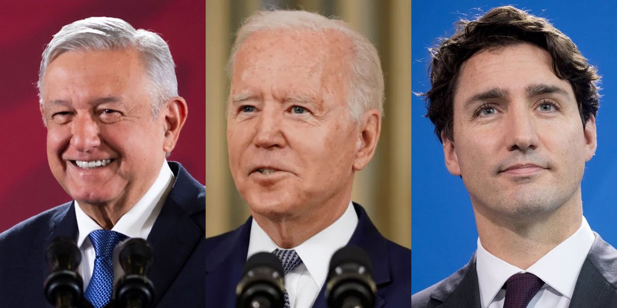AMLO llega a Cumbre de Líderes de América del Norte con mejor aprobación que Biden y Trudeau