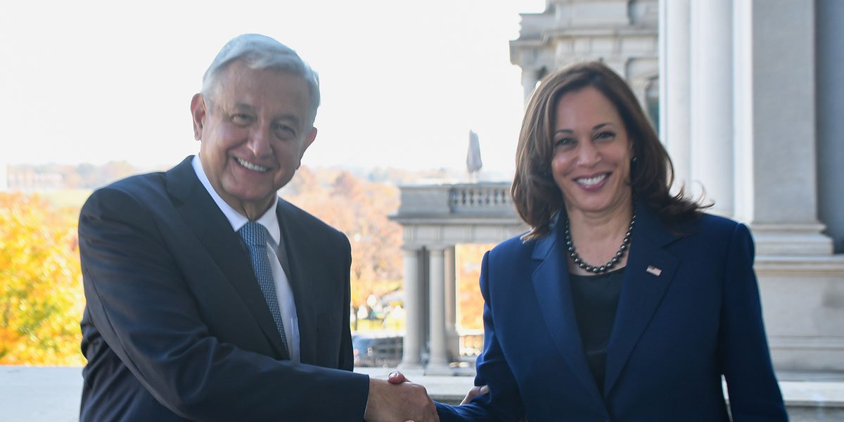 AMLO agradece a Kamala Harris por reencuentro en Washington: 'me dio mucho gusto'