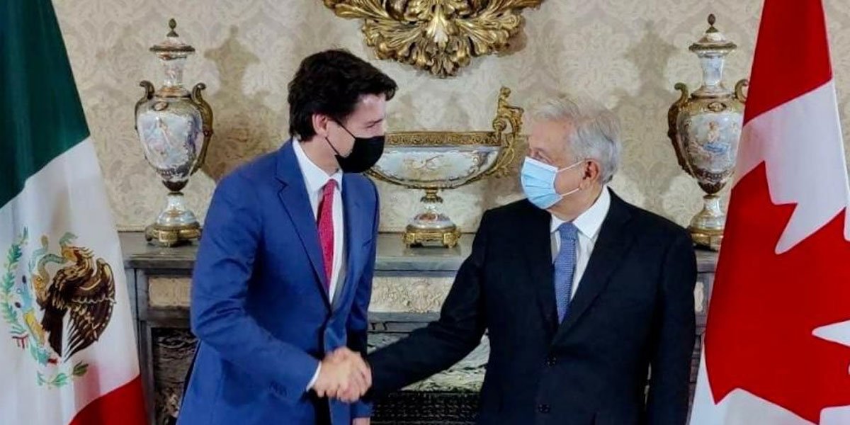 AMLO y Justin Trudeau se reúnen por primera vez en Washington D.C.