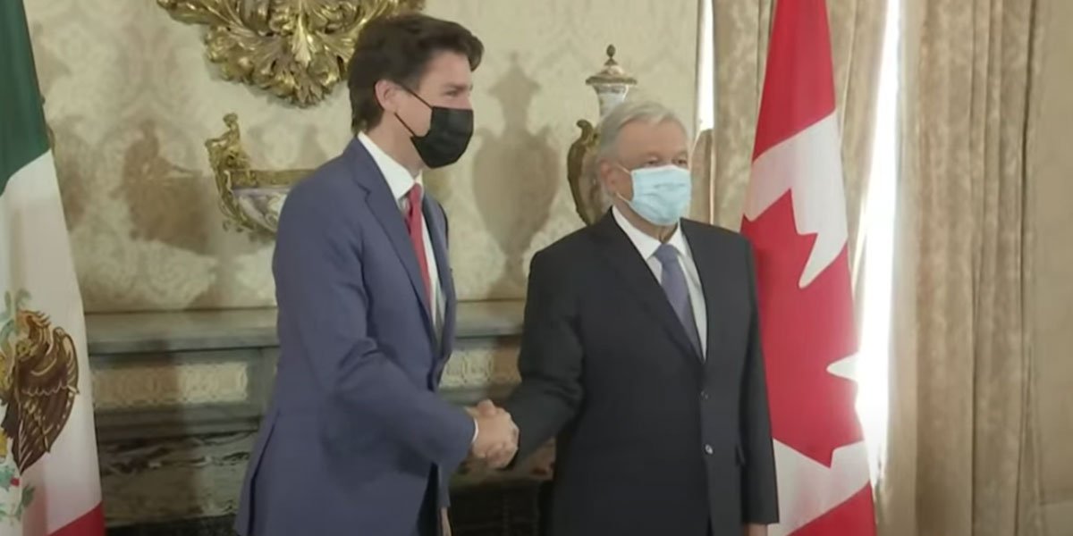 AMLO arriba al Instituto Cultural Mexicano en Washington previo a reunión con Trudeau