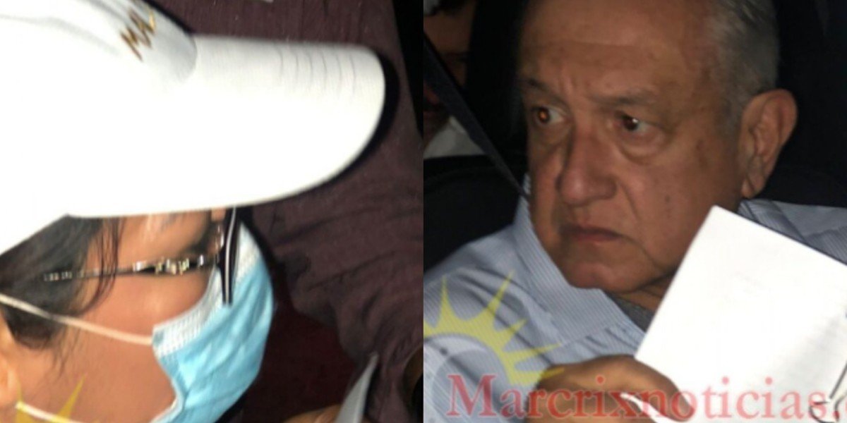 Familiares de desaparecidos entregan pliego petitorio a AMLO en Cancún