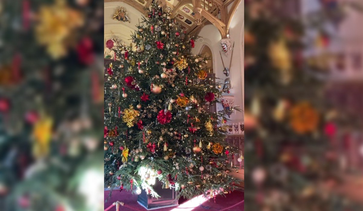 Castillo de Windsor inaugura a temporada navideña con el tradicional árbol de Navidad; la reina Isabel se lució