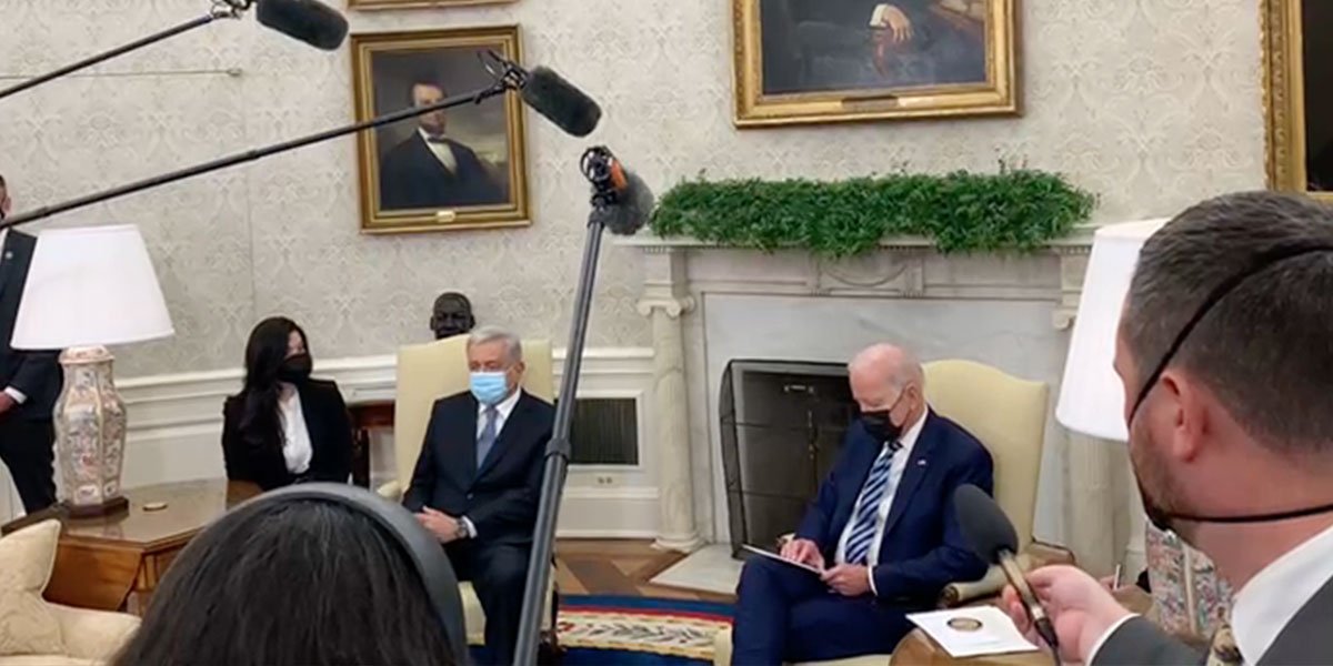 AMLO se reúne por primera vez con Joe Biden en la Casa Blanca