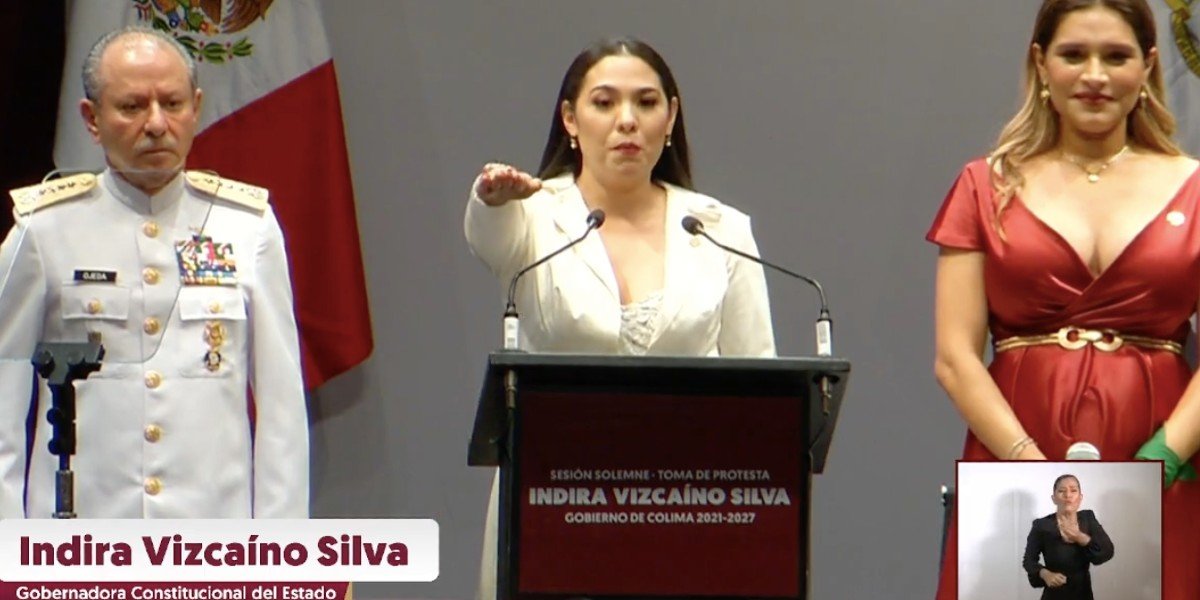 Indira Vizcaíno rinde protesta como gobernadora de Colima