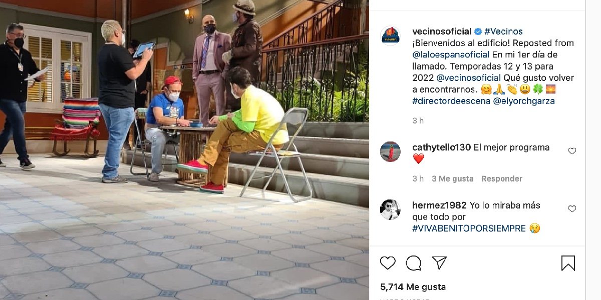 Elenco de ‘Vecinos' arranca grabaciones de nuevas temporadas sin Benito Rivers