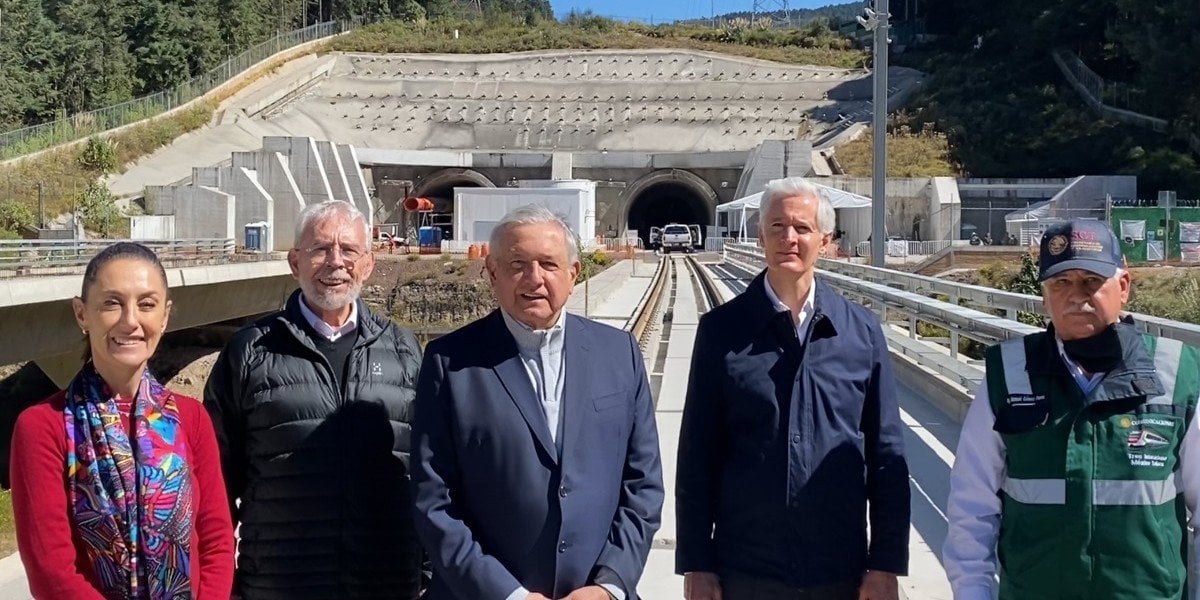 AMLO prevé que Tren Interurbano México-Toluca sea inaugurado en septiembre de 2023