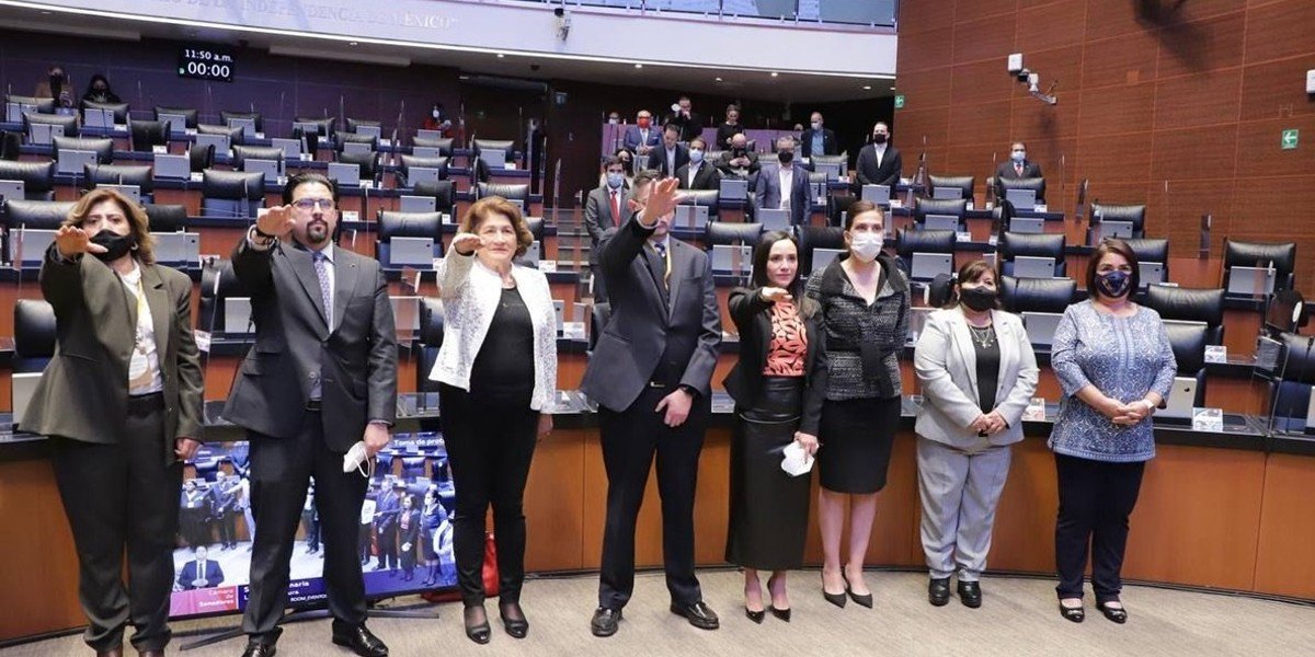 Integrantes del Consejo Consultivo de CNDH rinden protesta en el Senado