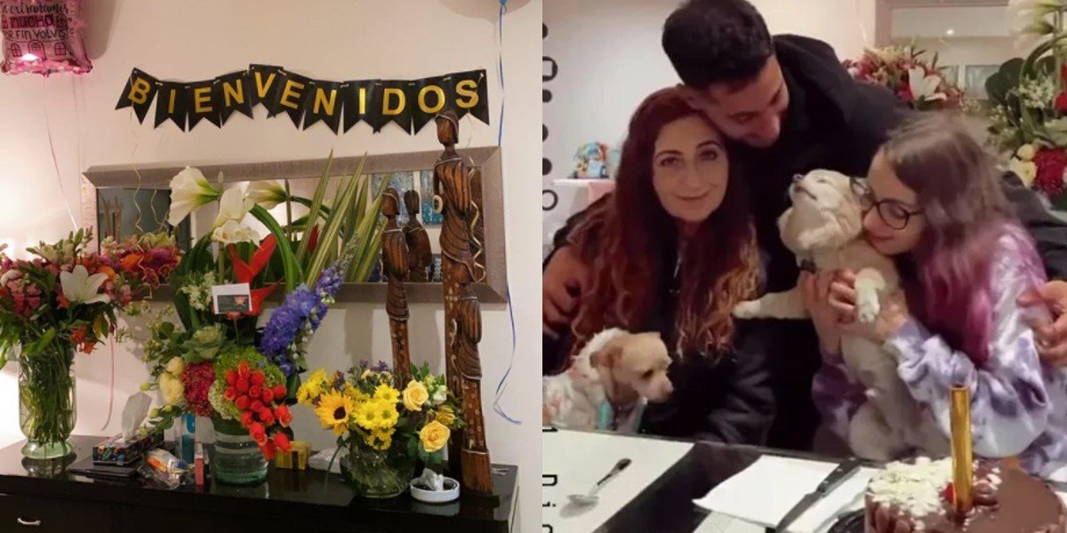 Así recibieron su familia y perritos a YosStop tras salir de la cárcel