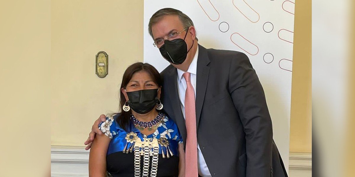 Ebrard se reúne con Elisa Loncon presidenta de la Convención Constituyente de Chile