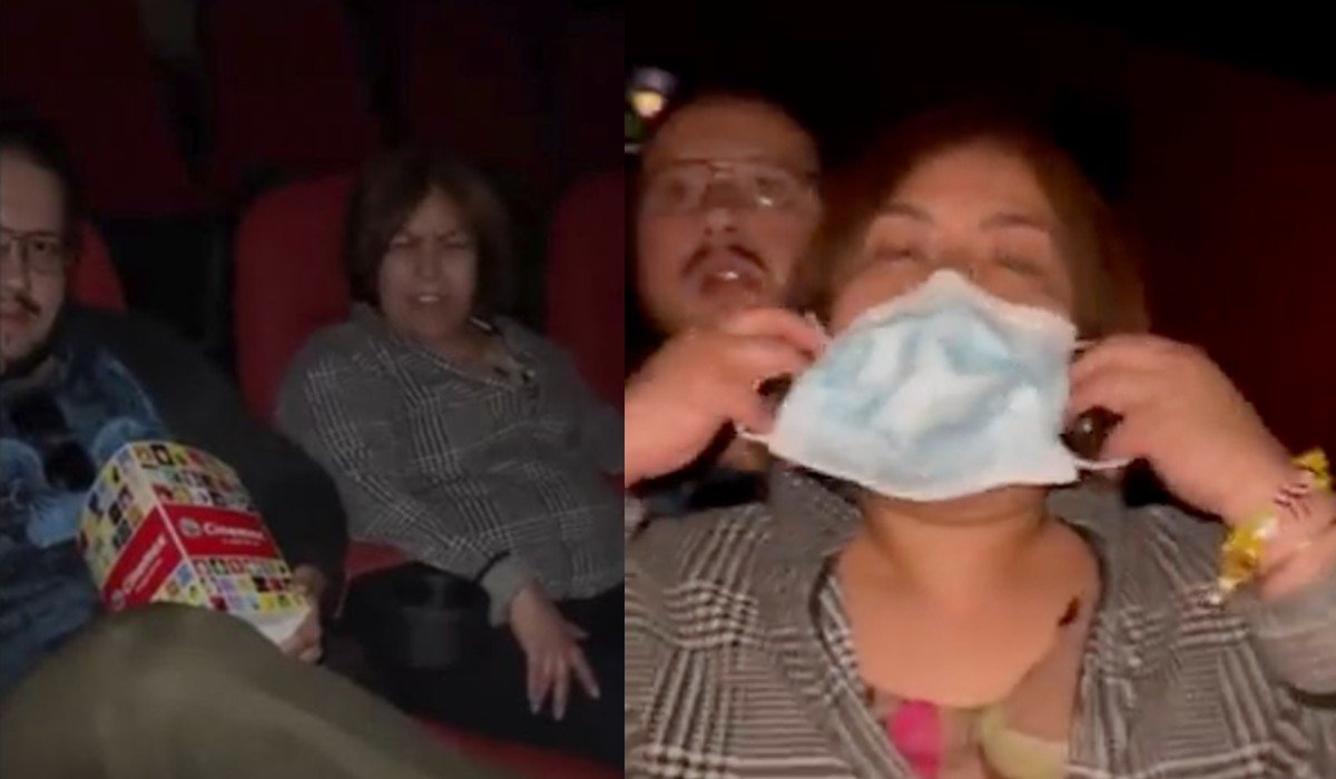 Se viraliza pelea en el cine en 'spanglish' por uso del cubrebocas
