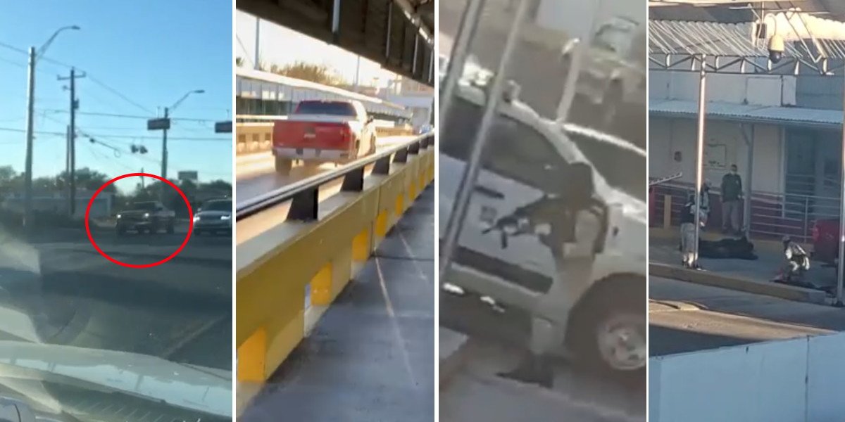 Persecución a camioneta que inició en Texas termina en aduana de Tamaulipas