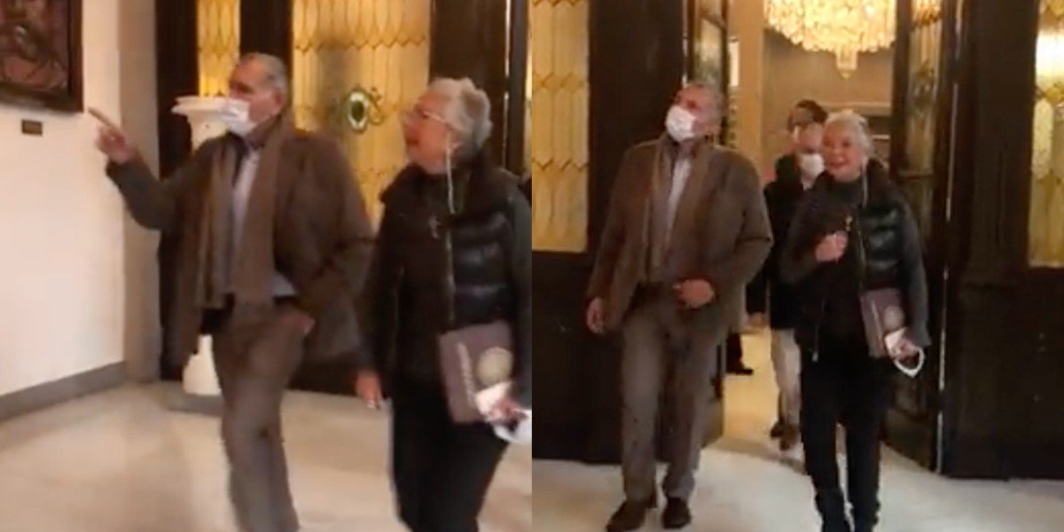 Olga Sánchez Cordero y Adán Augusto López llegan a Plenaria de Morena