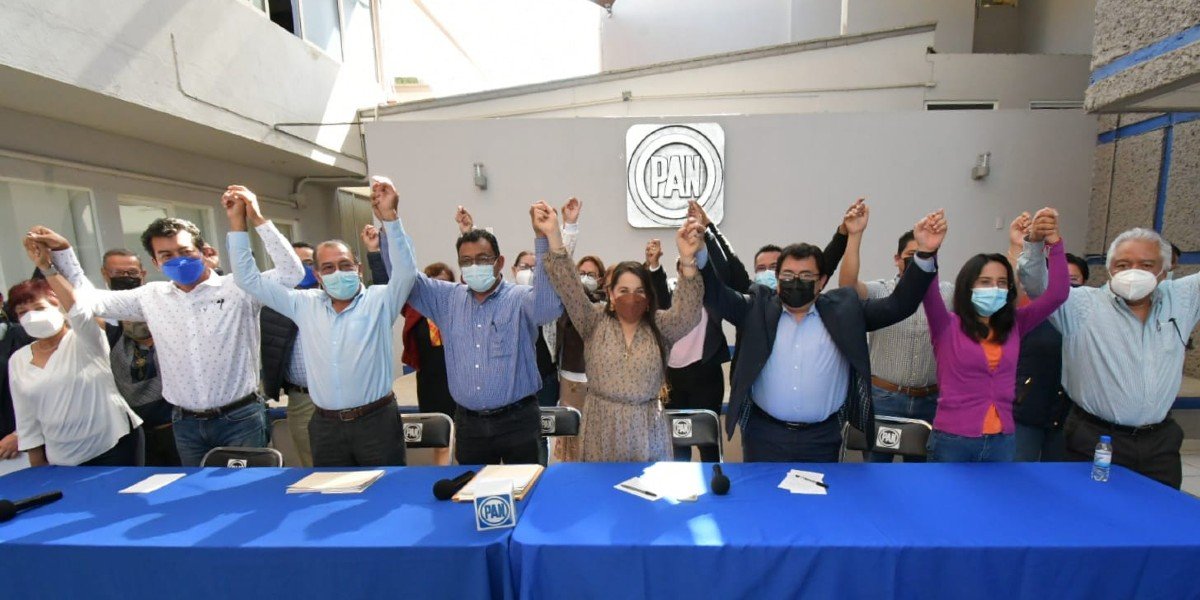 PAN presenta a sus 3 precandidatos a la gubernatura de Oaxaca; no descarta coalición con PRI y PRD