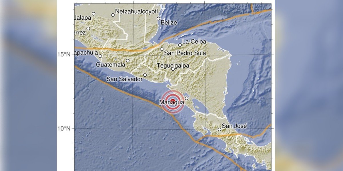 Sismo de magnitud 6.1 sacude a Nicaragua: no se reportan heridos