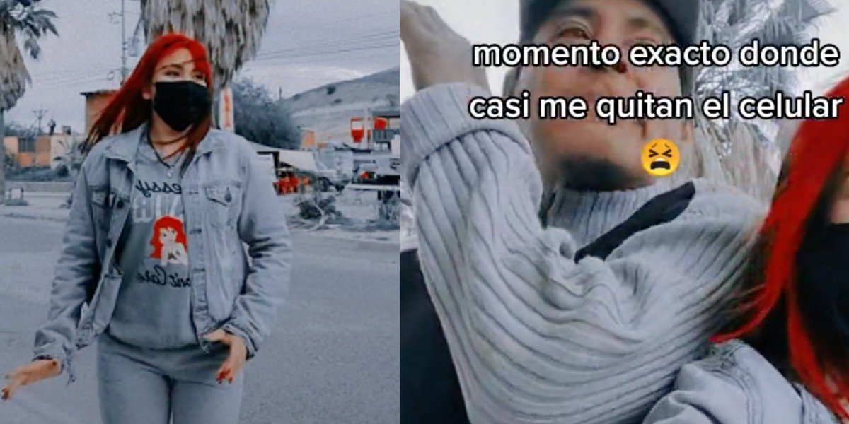 ¡Abusada! Joven graba tiktok en la calle e intentan robar su celular