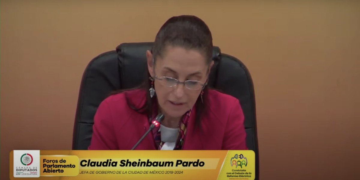 Claudia Sheinbaum participa en foro sobre energías limpias de Parlamento  Abierto sobre la reforma eléctrica - Político MX