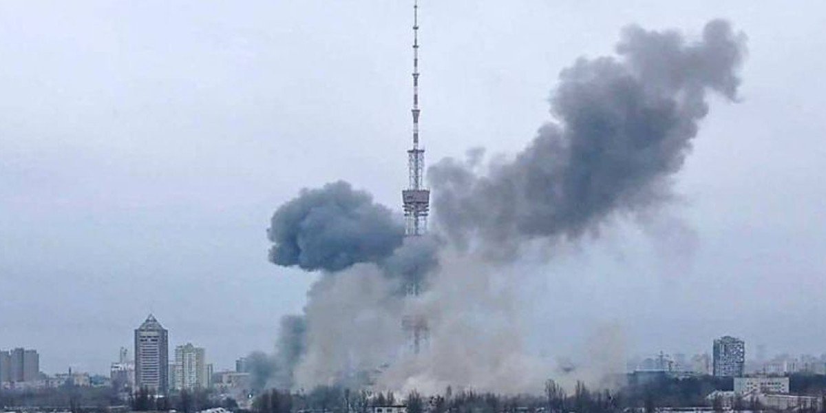 Rusia ataca torre de televisión de Kiev; hay 5 muertos