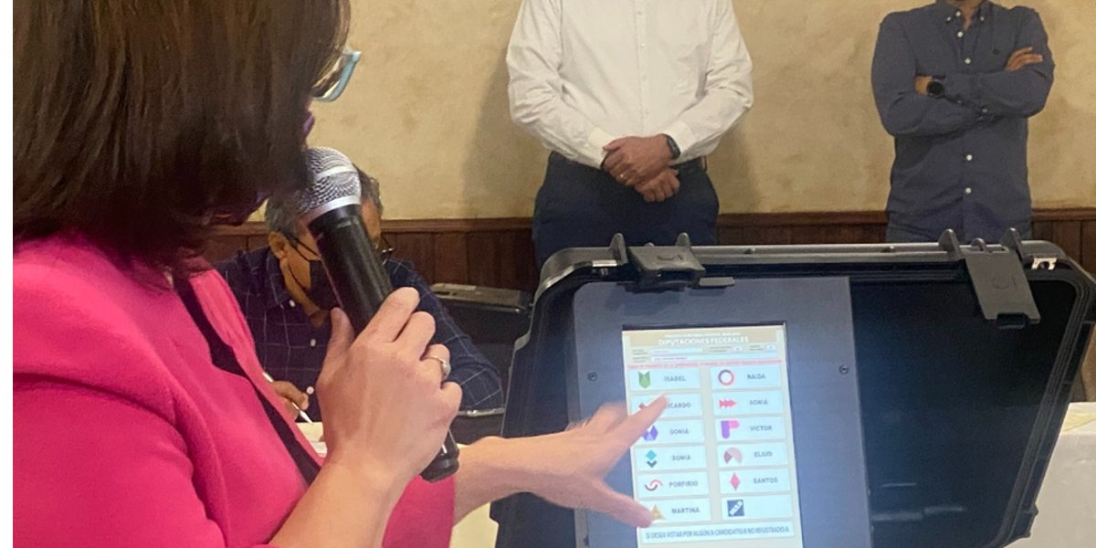 Presentan prueba piloto de urna electrónica para Aguascalientes y Tamaulipas