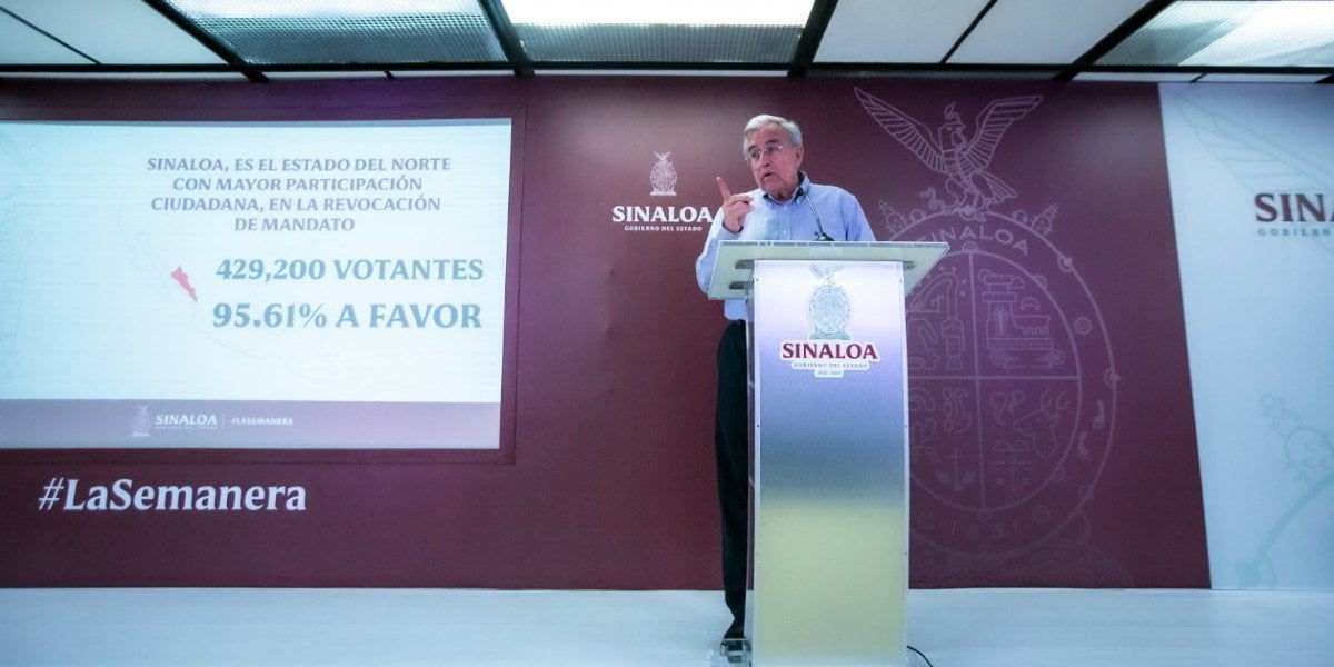 Rubén Rocha propondrá la figura de revocación de mandato para gobernador en Sinaloa