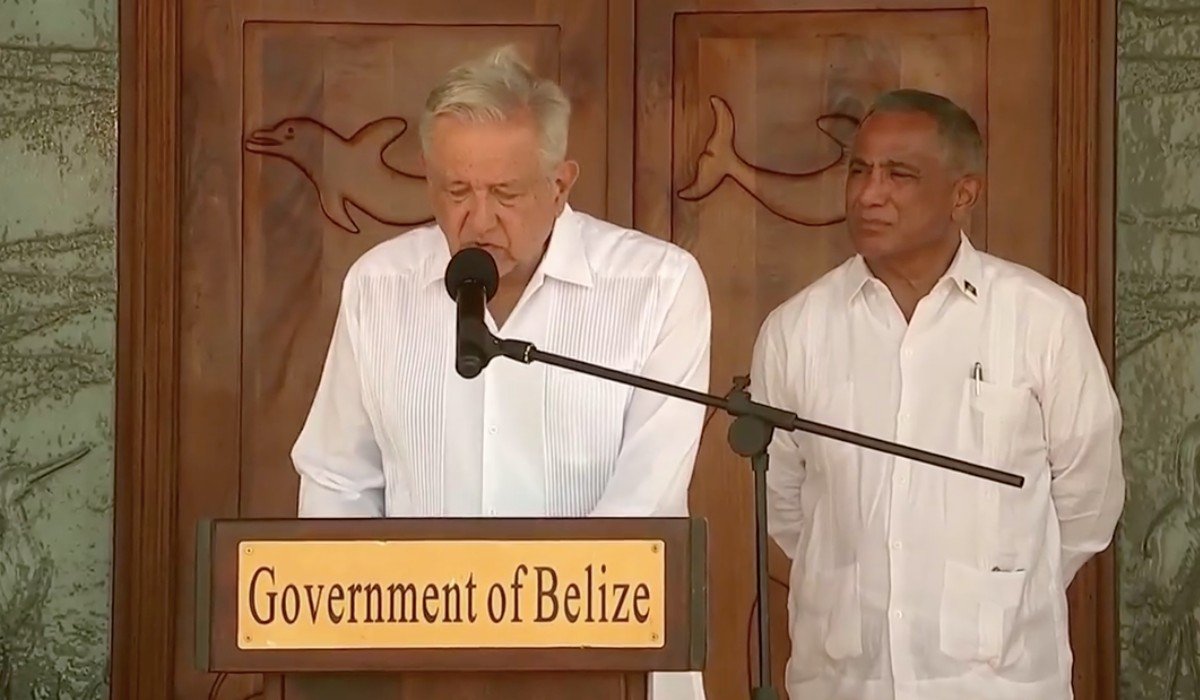 AMLO y Briceño acuerdan suprimir aranceles en Belice; destacan que Tren Maya beneficiará la región