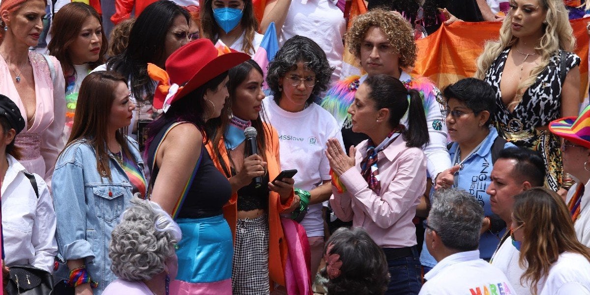 Sheinbaum asiste a Marcha LGBT: ‘el compromiso es seguir avanzando en derechos y en una sociedad incluyente’