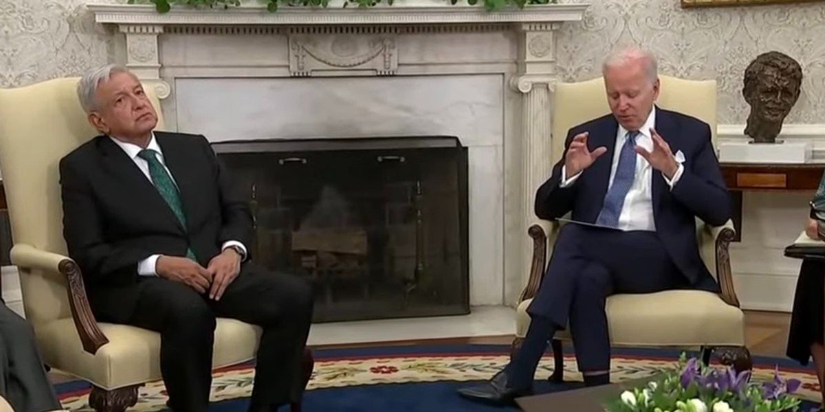 Kenia López critica foto de reunión AMLO-Biden: Mientras piensa en sus 'corcholatas' se vive una inseguridad terrible