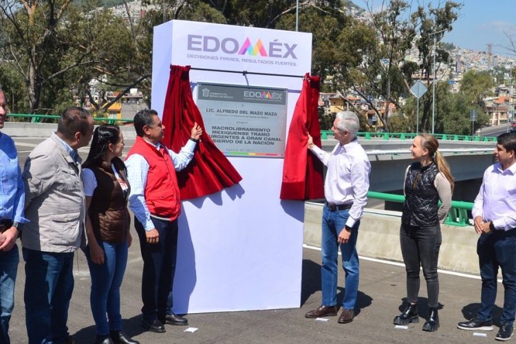 Alfredo del Mazo entrega macrolibramiento que conecta Ecatepec y