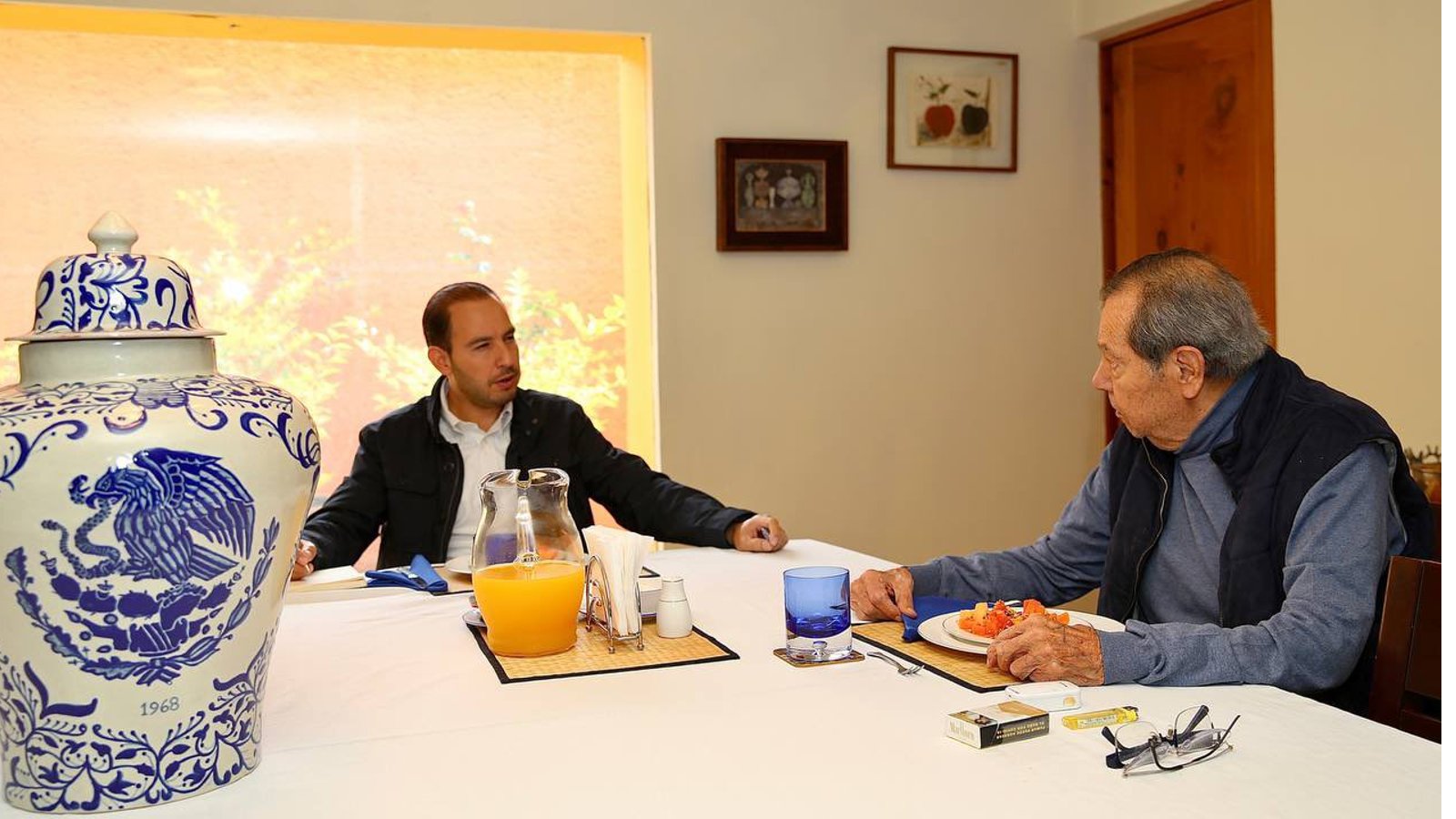 Muñoz Ledo se reunió con Marko Cortés, hablaron de ‘la compleja situación del país’