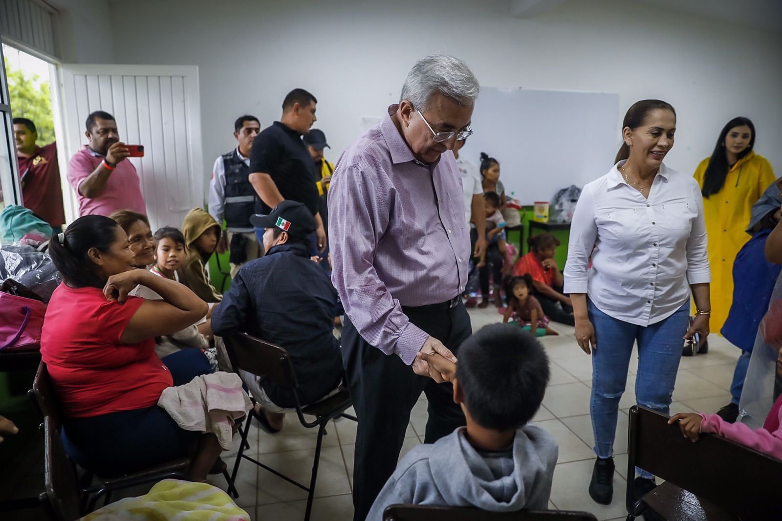 Rúben Rocha supervisa afectaciones por Huracán "Orlene" en Sinaloa