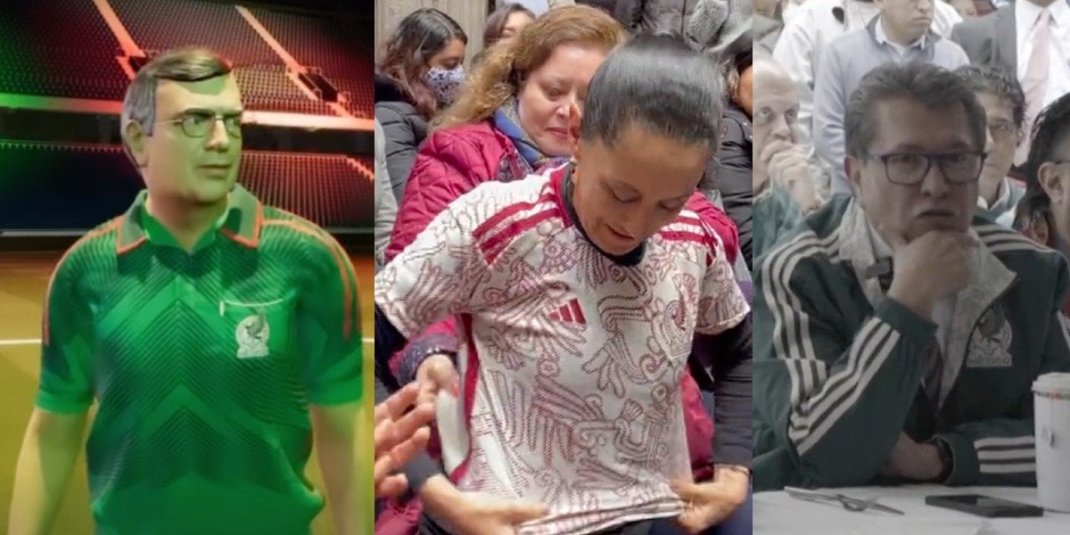 Sheinbaum, Ebrard, Adán Augusto y Monreal, ‘corcholatas’ de Morena así vivieron el primer partido de México en Qatar