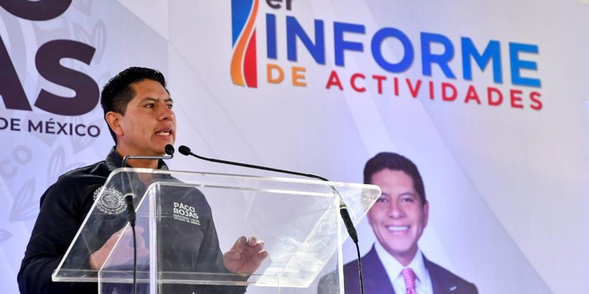 Diputado Francisco Rojas rinde su primer informe de gobierno