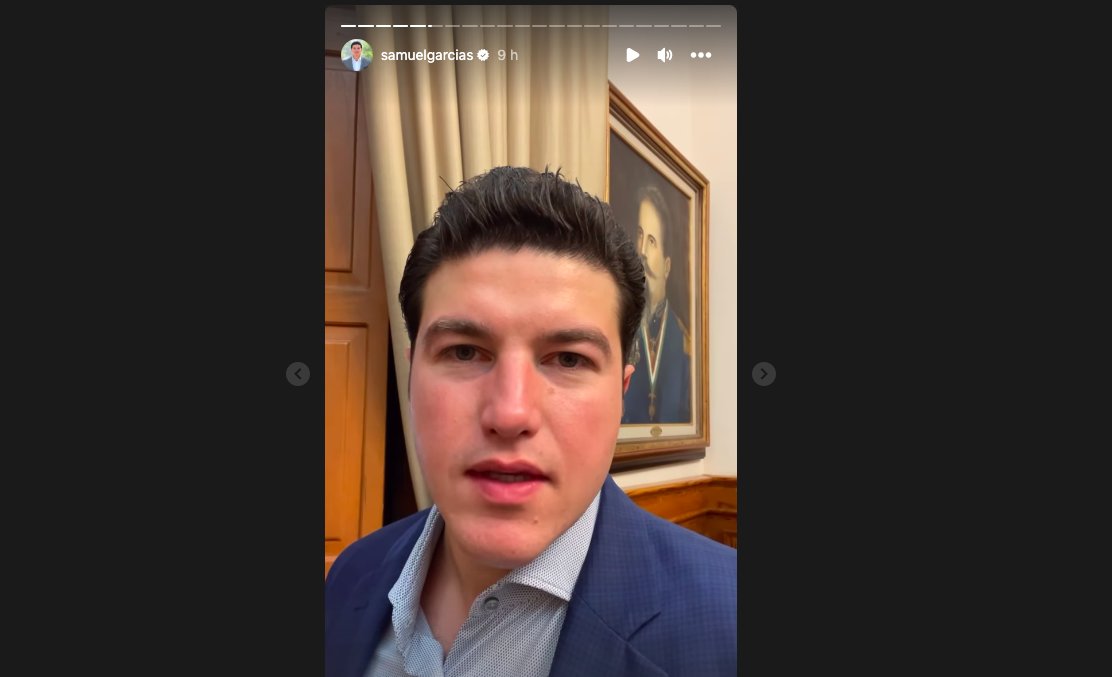 Samuel García asegura que estará 6 años al frente de Nuevo León tras apuntarse para 2024