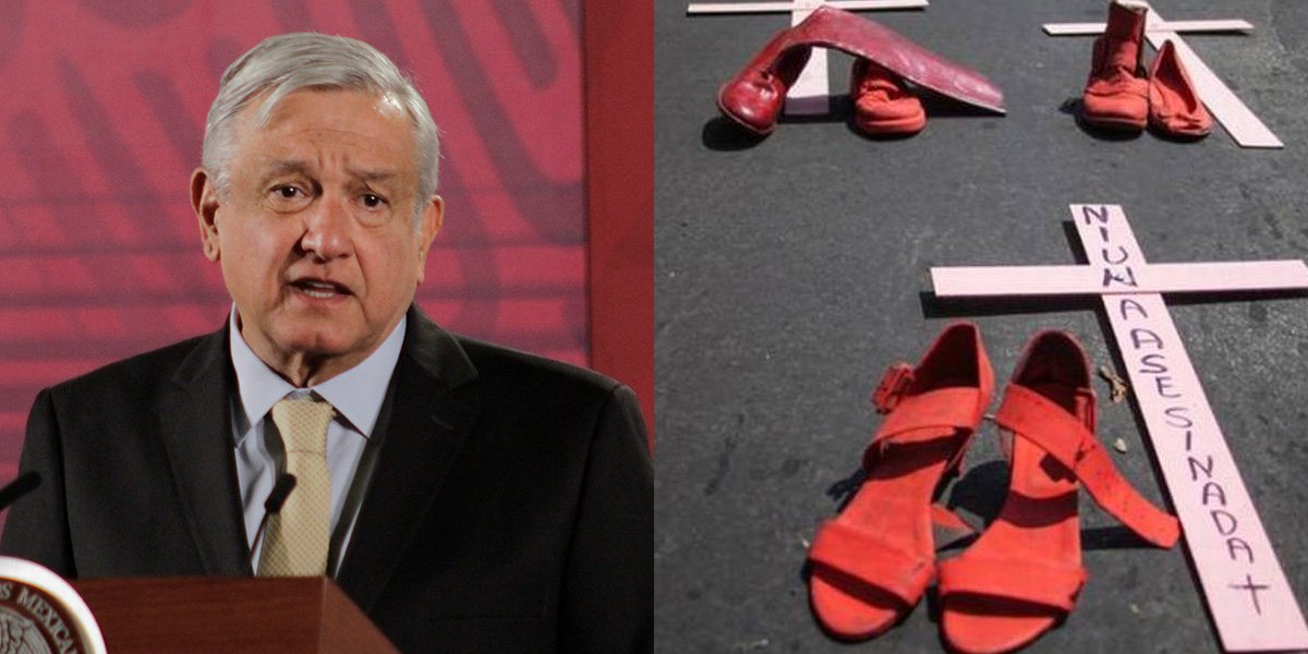 Combate a los feminicidios por convicción, no por la moda: AMLO